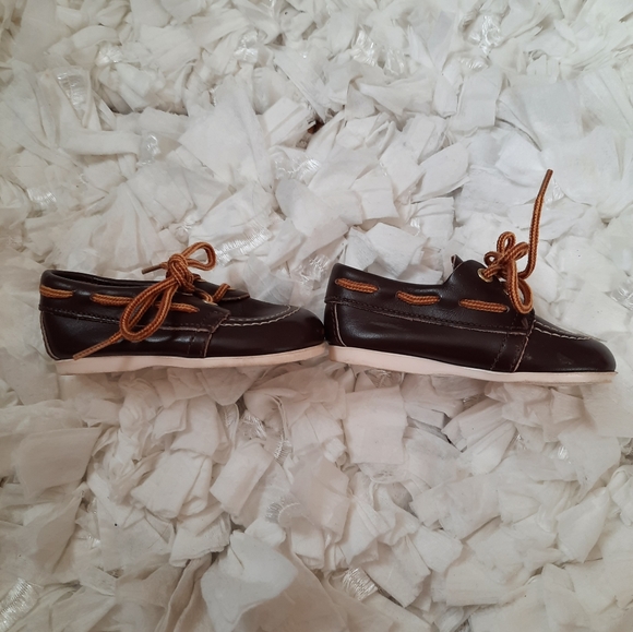 Step and Stride Brown Boat Shoes Baby Loafers Infant Size 2 - Picture 4 of 11